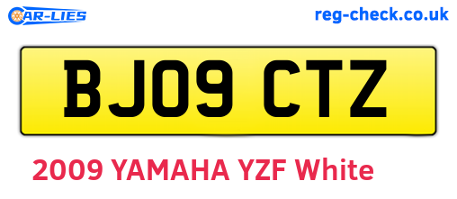 BJ09CTZ are the vehicle registration plates.