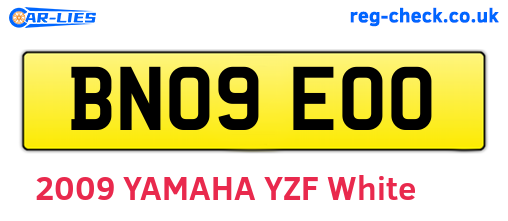 BN09EOO are the vehicle registration plates.