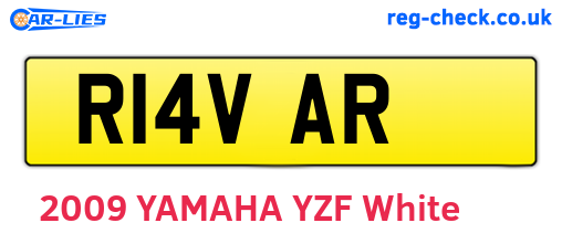 R14VAR are the vehicle registration plates.
