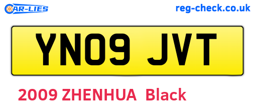 YN09JVT are the vehicle registration plates.