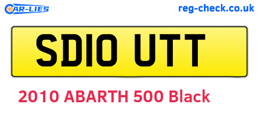 SD10UTT are the vehicle registration plates.
