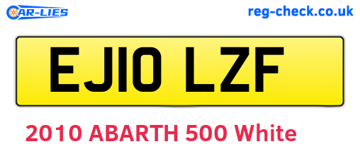 EJ10LZF are the vehicle registration plates.