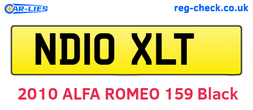 ND10XLT are the vehicle registration plates.