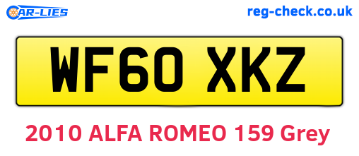 WF60XKZ are the vehicle registration plates.