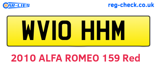 WV10HHM are the vehicle registration plates.