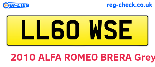 LL60WSE are the vehicle registration plates.