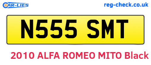 N555SMT are the vehicle registration plates.