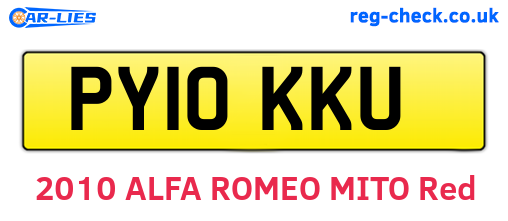 PY10KKU are the vehicle registration plates.