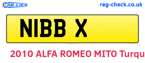 N1BBX are the vehicle registration plates.