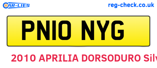 PN10NYG are the vehicle registration plates.