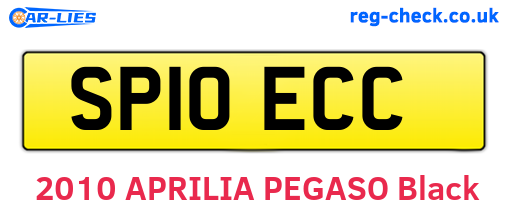 SP10ECC are the vehicle registration plates.