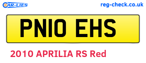 PN10EHS are the vehicle registration plates.