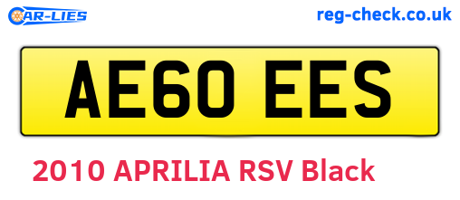 AE60EES are the vehicle registration plates.