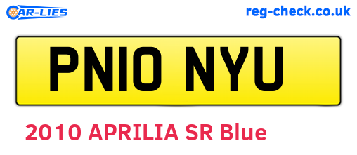 PN10NYU are the vehicle registration plates.