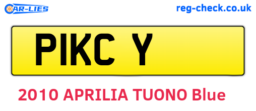 P1KCY are the vehicle registration plates.