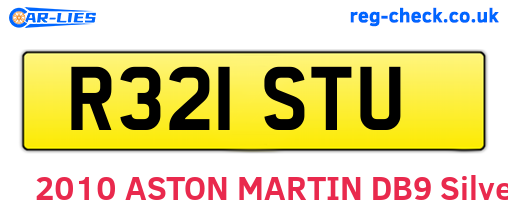 R321STU are the vehicle registration plates.