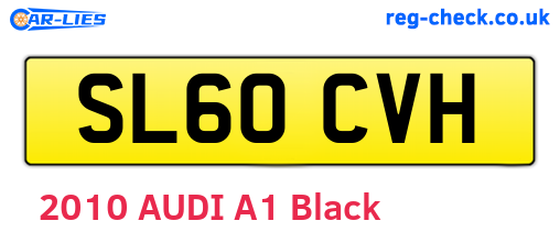 SL60CVH are the vehicle registration plates.