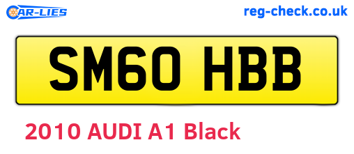 SM60HBB are the vehicle registration plates.