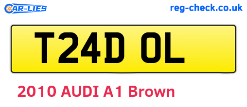 T24DOL are the vehicle registration plates.