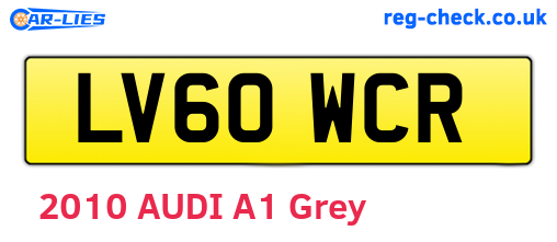 LV60WCR are the vehicle registration plates.