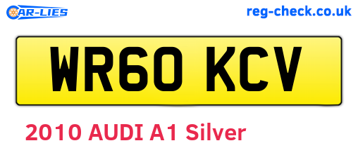 WR60KCV are the vehicle registration plates.