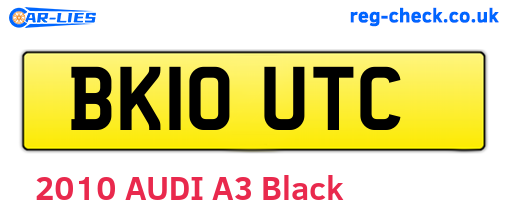 BK10UTC are the vehicle registration plates.
