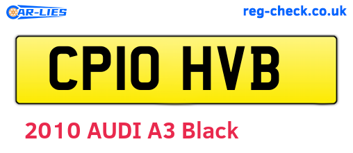 CP10HVB are the vehicle registration plates.