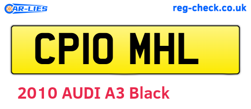 CP10MHL are the vehicle registration plates.