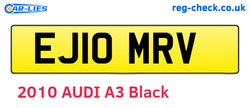 EJ10MRV are the vehicle registration plates.