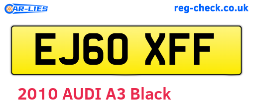 EJ60XFF are the vehicle registration plates.
