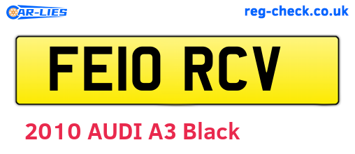 FE10RCV are the vehicle registration plates.