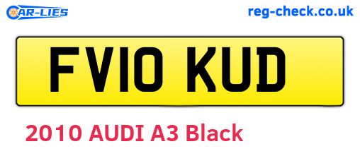 FV10KUD are the vehicle registration plates.