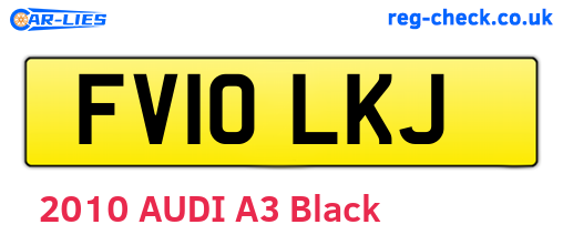 FV10LKJ are the vehicle registration plates.