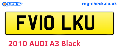 FV10LKU are the vehicle registration plates.