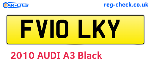 FV10LKY are the vehicle registration plates.