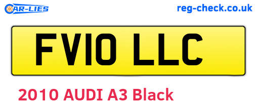 FV10LLC are the vehicle registration plates.