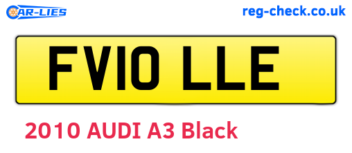 FV10LLE are the vehicle registration plates.