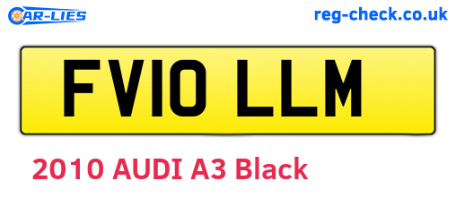 FV10LLM are the vehicle registration plates.