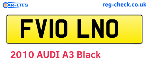 FV10LNO are the vehicle registration plates.