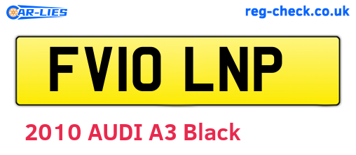FV10LNP are the vehicle registration plates.