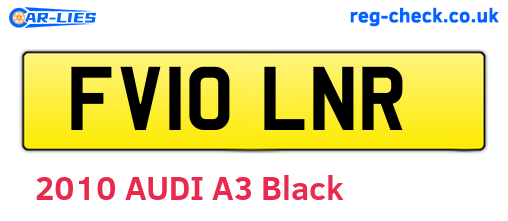FV10LNR are the vehicle registration plates.