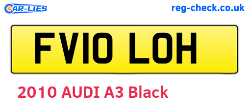 FV10LOH are the vehicle registration plates.