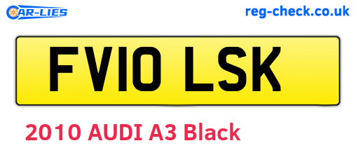 FV10LSK are the vehicle registration plates.