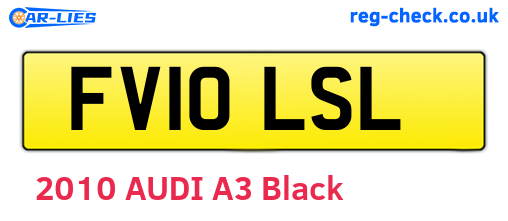 FV10LSL are the vehicle registration plates.