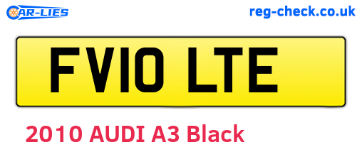 FV10LTE are the vehicle registration plates.