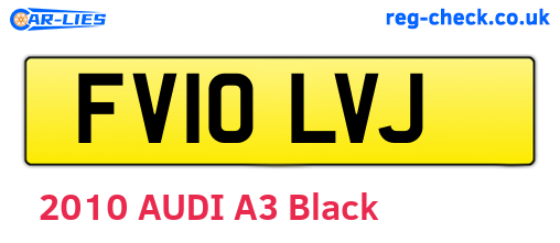 FV10LVJ are the vehicle registration plates.