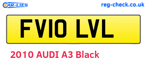 FV10LVL are the vehicle registration plates.