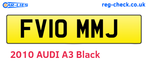 FV10MMJ are the vehicle registration plates.