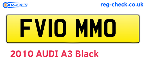 FV10MMO are the vehicle registration plates.