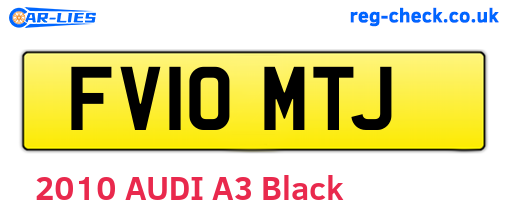 FV10MTJ are the vehicle registration plates.